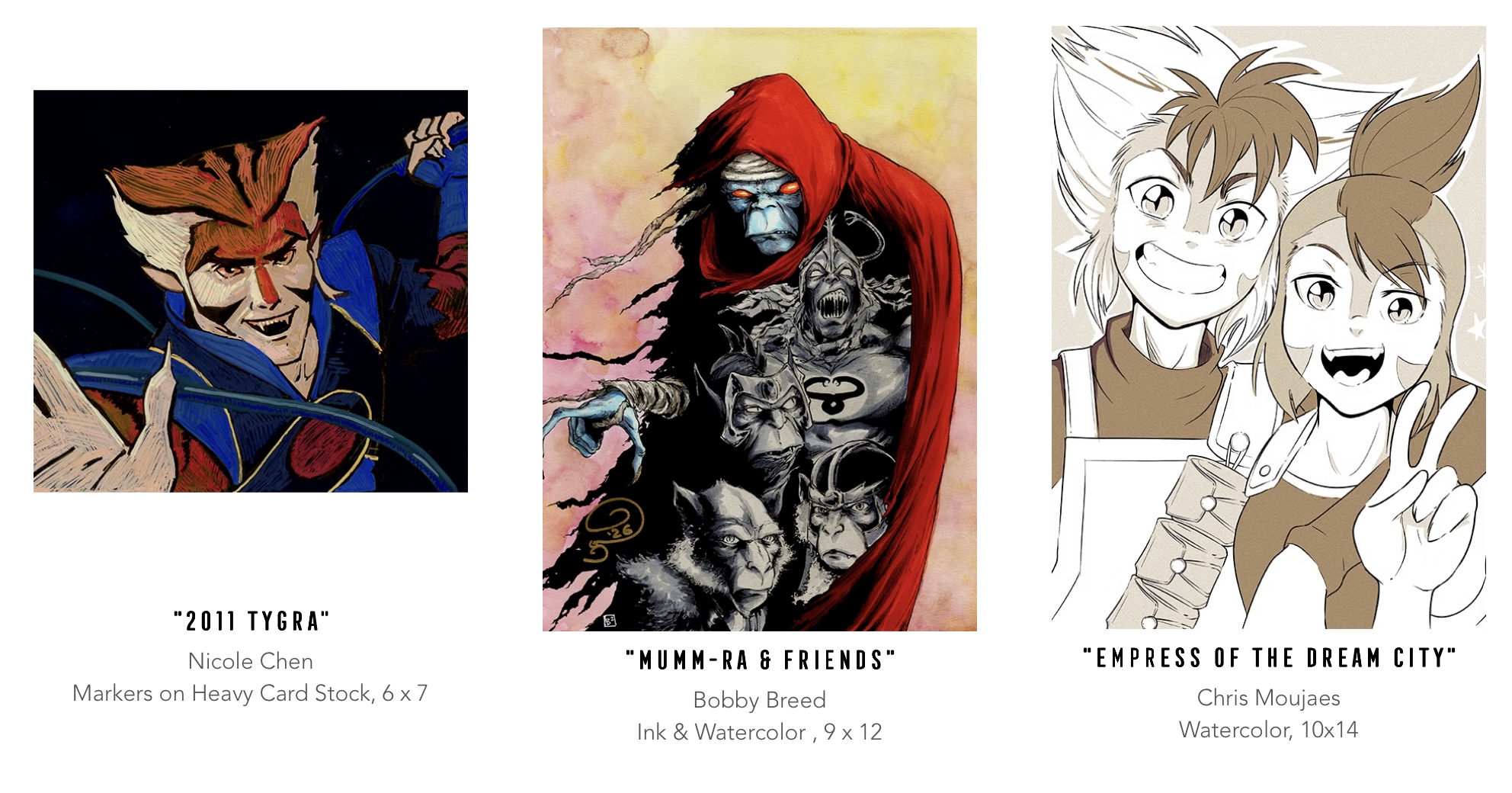 Three art pieces up for auction from Nicole Chen, Bobby Breed, and Chris Moujaes
